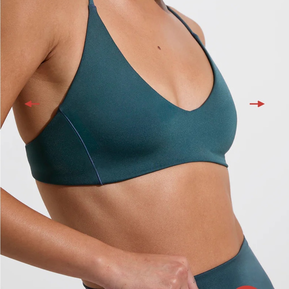 EUC Left on Friday Sunday Top Swim size Small in Color Deep End w free zip bag